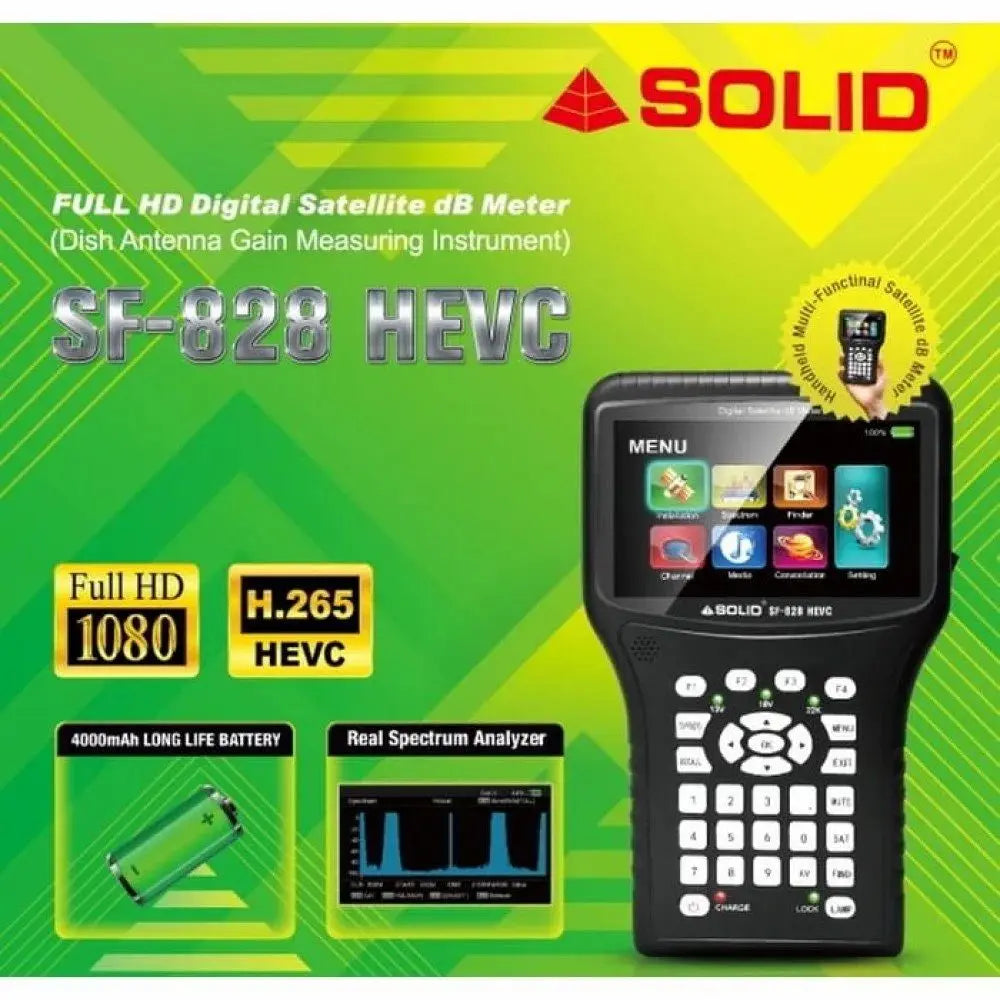 Latest Solid Satellite Meter SF 828 Digital with 4000 MAH Battery Garima Electronics