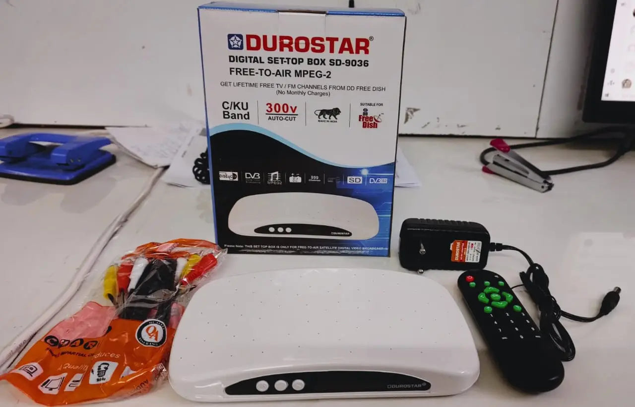 Durostar MPEG-2 Set-Top Box – High-Quality Digital Satellite Receiver for Clear TV Signals"