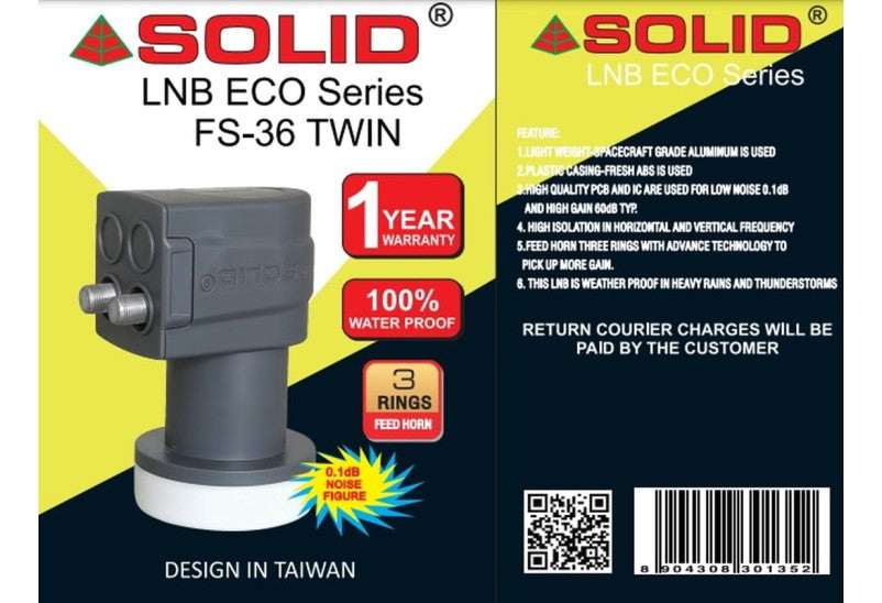 SOLID FS-36 Eco Series Universal Twin LNB - Garima Electronics